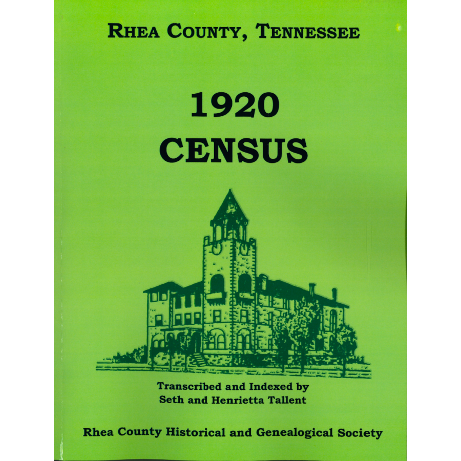 1920 Rhea County, Tennessee Census