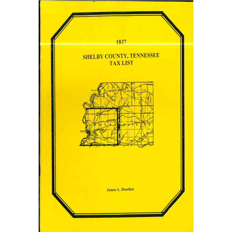 1837 Shelby County, Tennessee Tax List