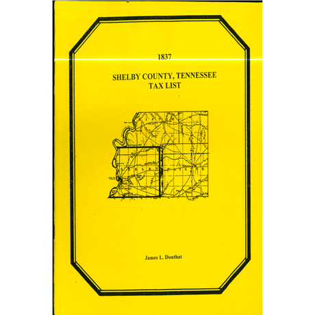 1837 Shelby County, Tennessee Tax List