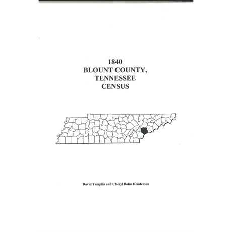 1840 Blount County, Tennessee Census