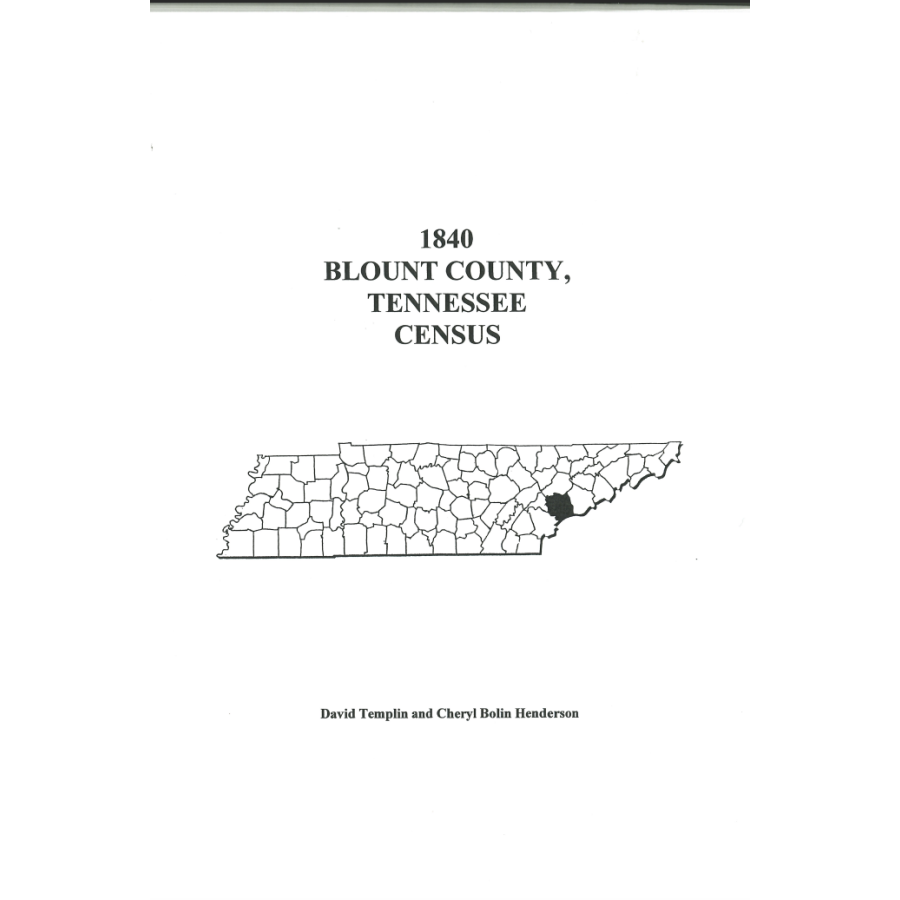1840 Blount County, Tennessee Census