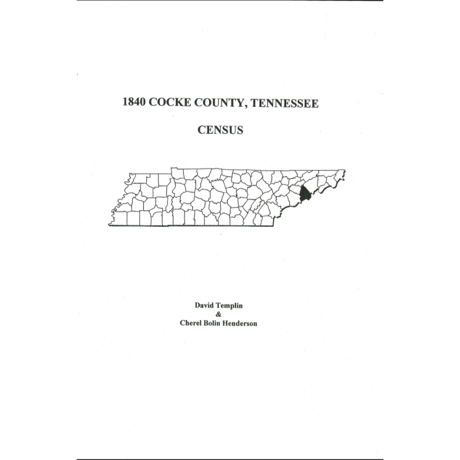 1850 Cocke County, Tennessee Census
