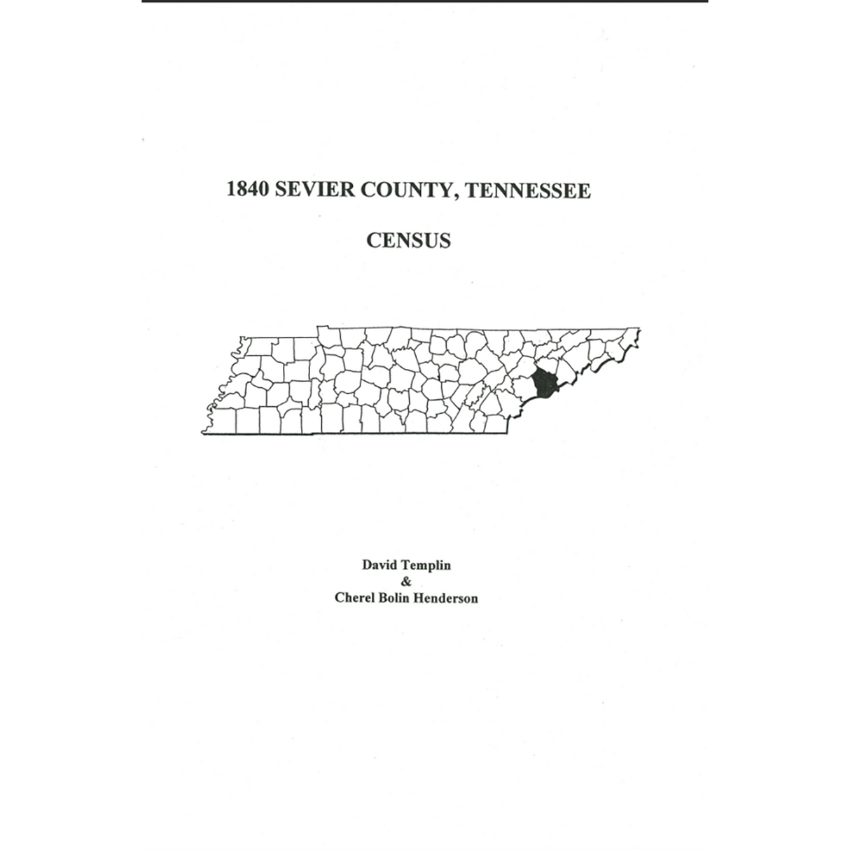 1840 Sevier County, Tennessee Census