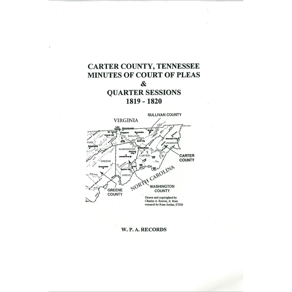 Carter County, Tennessee Minutes of the Court of Pleas and Quarter Sessions 1818-1820
