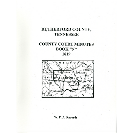 Rutherford County, Tennessee County Court Minutes, Book N, 1819