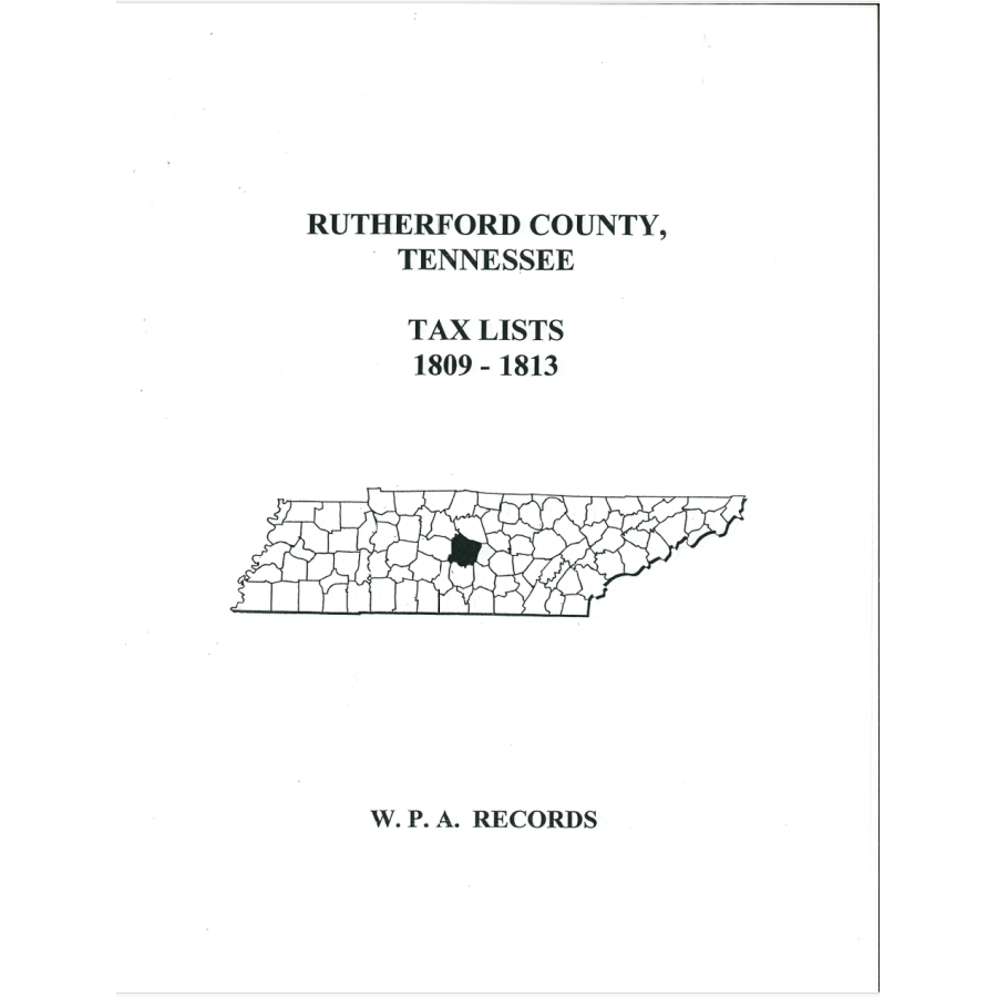 Rutherford County, Tennessee Tax Lists, 1809-1813