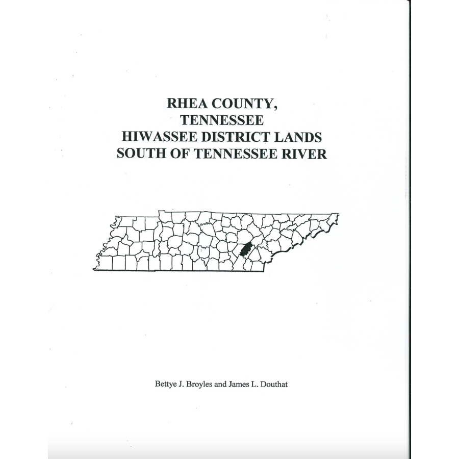 Rhea County, Tennessee Hiwassee District Lands South of Tennessee River
