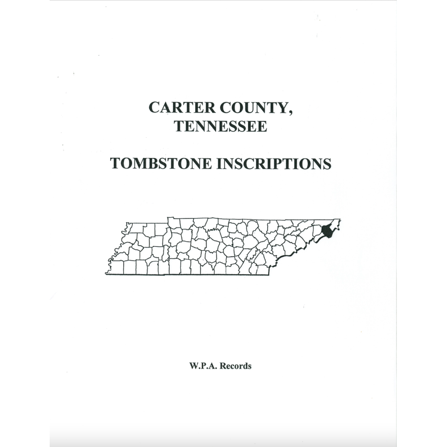 Carter County, Tennessee Tombstone Inscriptions