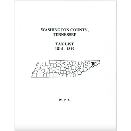 Washington County, Tennessee Tax List, 1814-1819