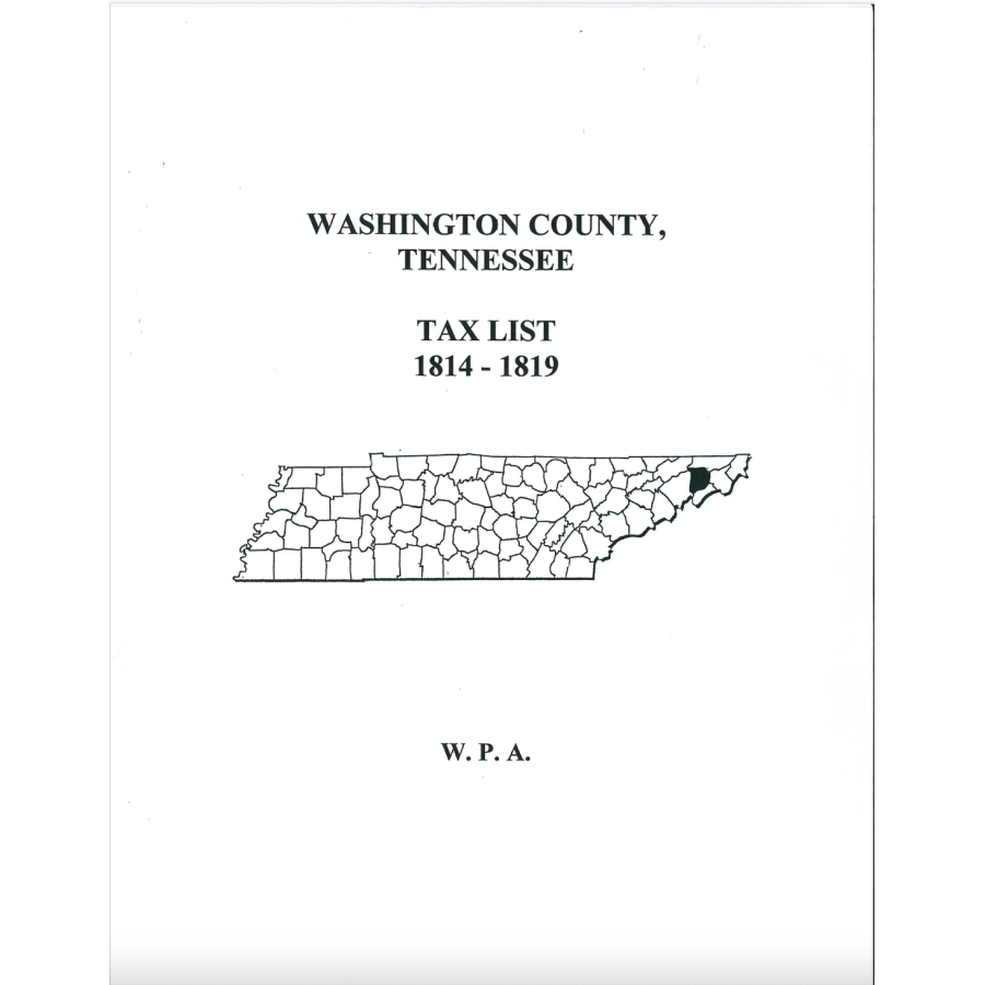 Washington County, Tennessee Tax List, 1814-1819