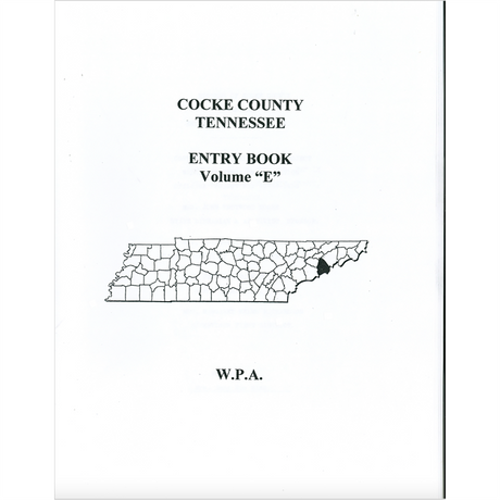 Cocke County, Tennessee Entry Book, Volume E, 1853-1871