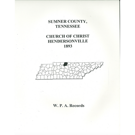 Sumner County, Tennessee Church of Christ in Hendersonville, 1893