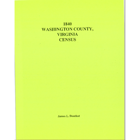 1840 Washington County, Virginia Census