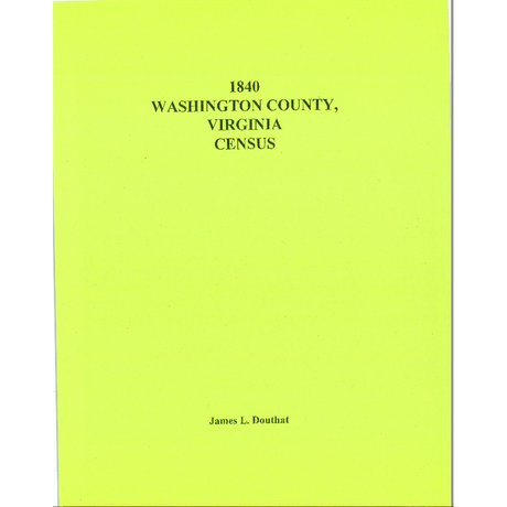 1840 Washington County, Virginia Census