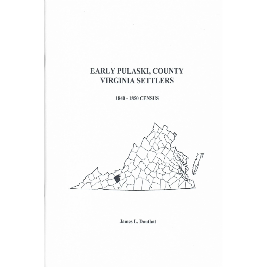 Early Pulaski County, Virginia Settlers