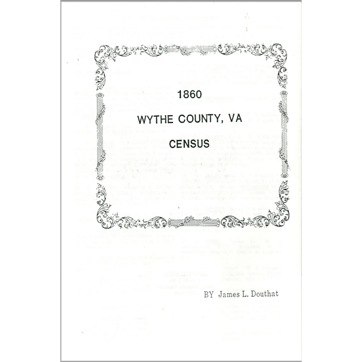 1860 Wythe County, Virginia Census