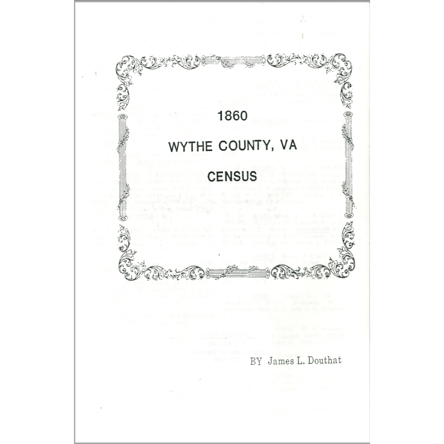 1860 Wythe County, Virginia Census