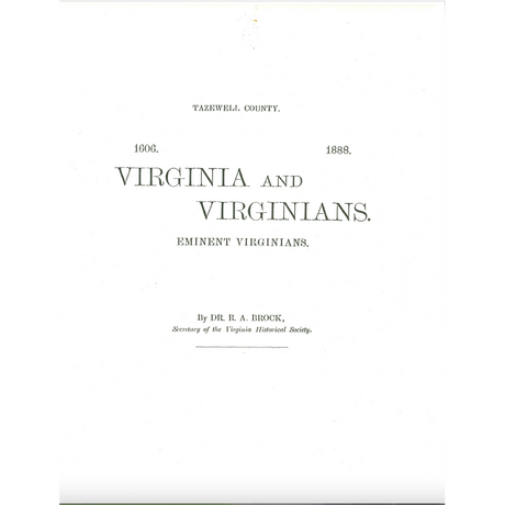 Tazewell County, Virginia Biographies