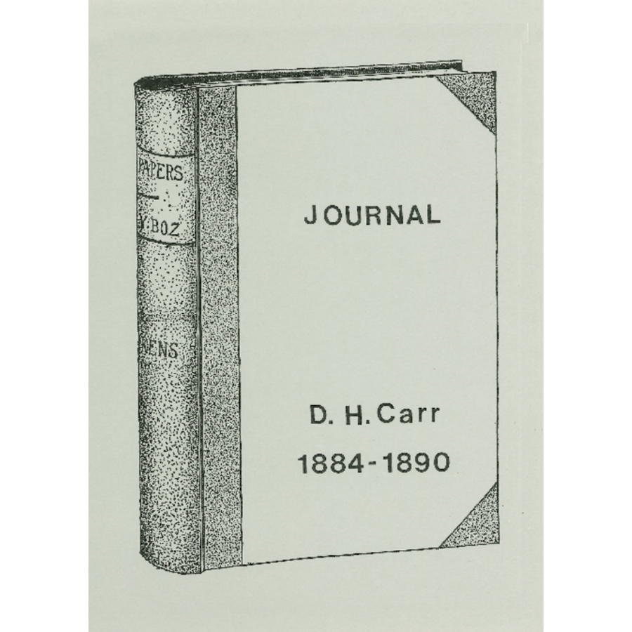 The Reverend Daniel H. Carr's Journal, 1884-1890