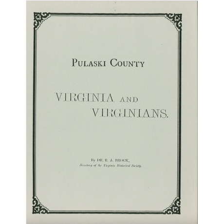 Pulaski County, Virginia and Virginians