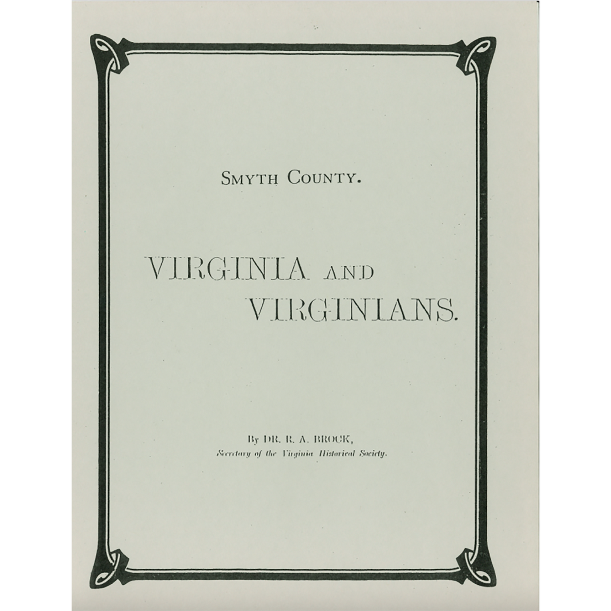 Smyth County, Virginia and Virginians