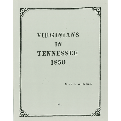 Virginians in Tennessee, 1850