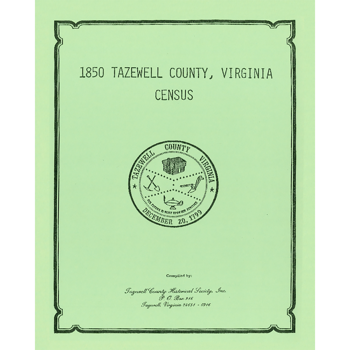 1850 Tazewell County, Virginia Census