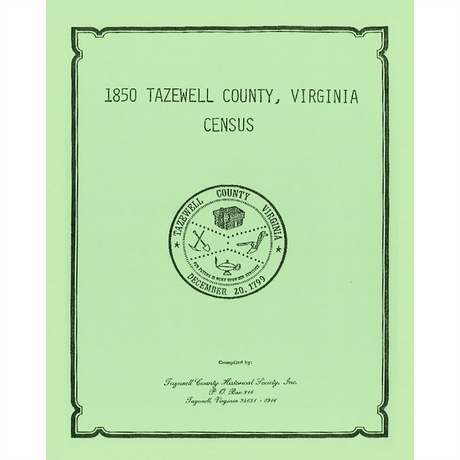 1850 Tazewell County, Virginia Census