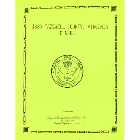 1880 Tazewell County, Virginia Census