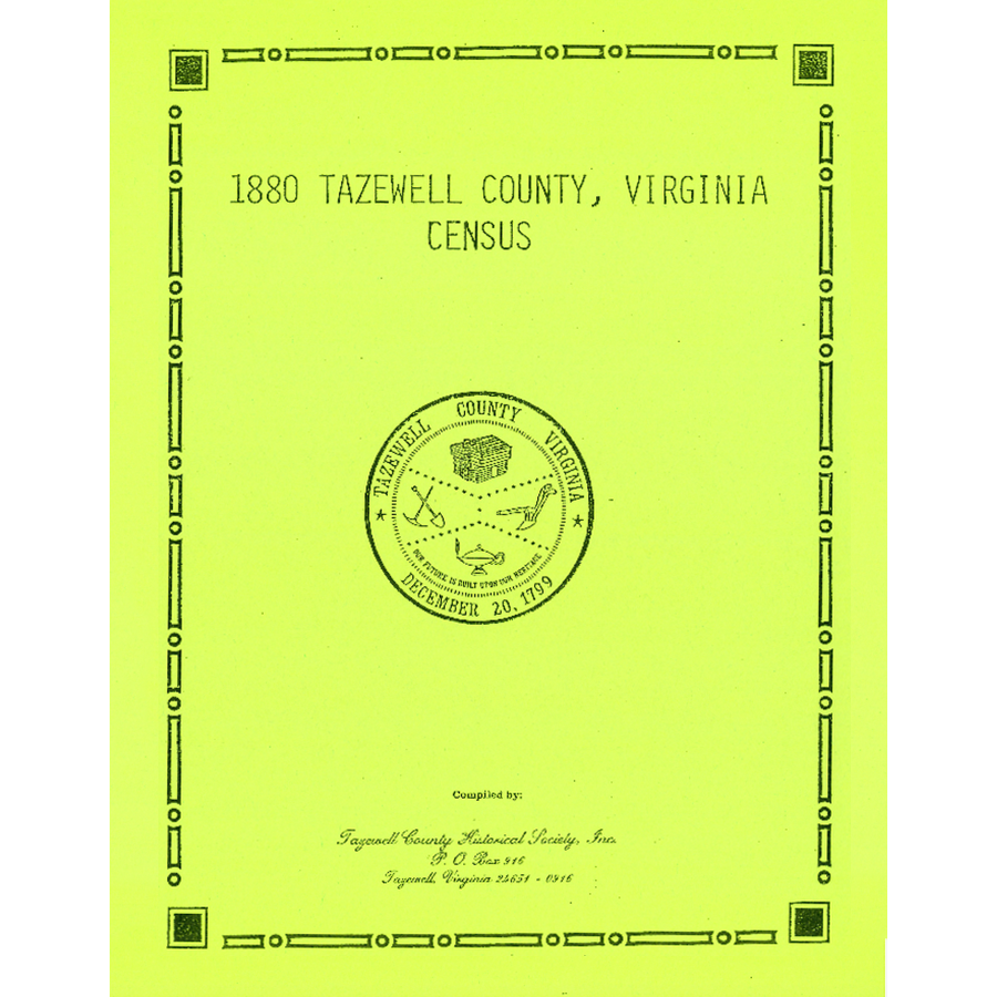 1880 Tazewell County, Virginia Census