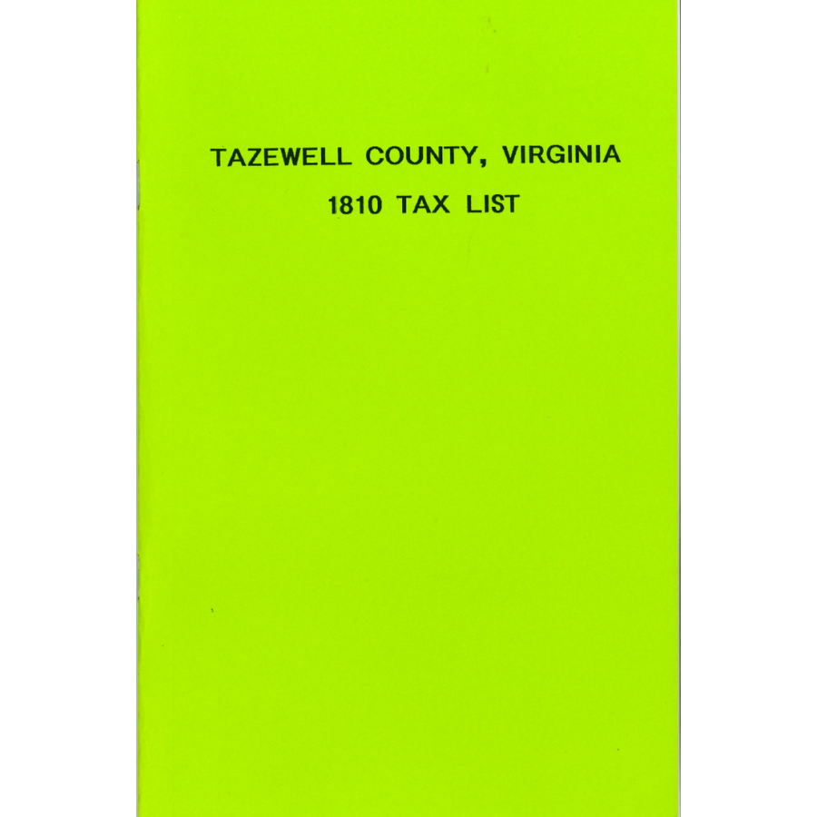 1810 Tazewell County, Virginia Census