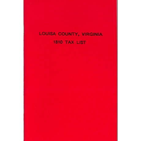 1810 Louisa County, Virginia Tax List