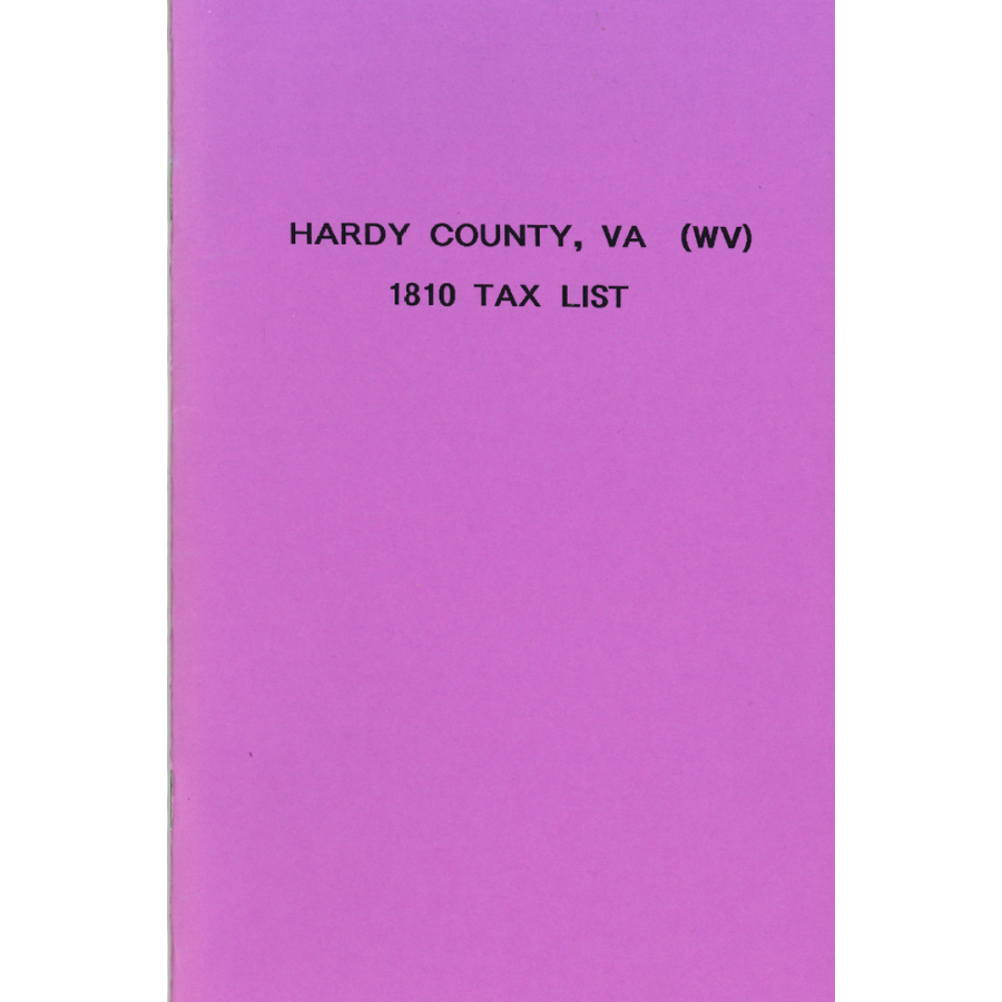 1810 Hardy County, [West] Virginia Tax List