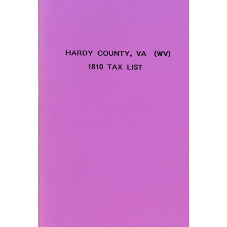 1810 Hardy County, [West] Virginia Tax List