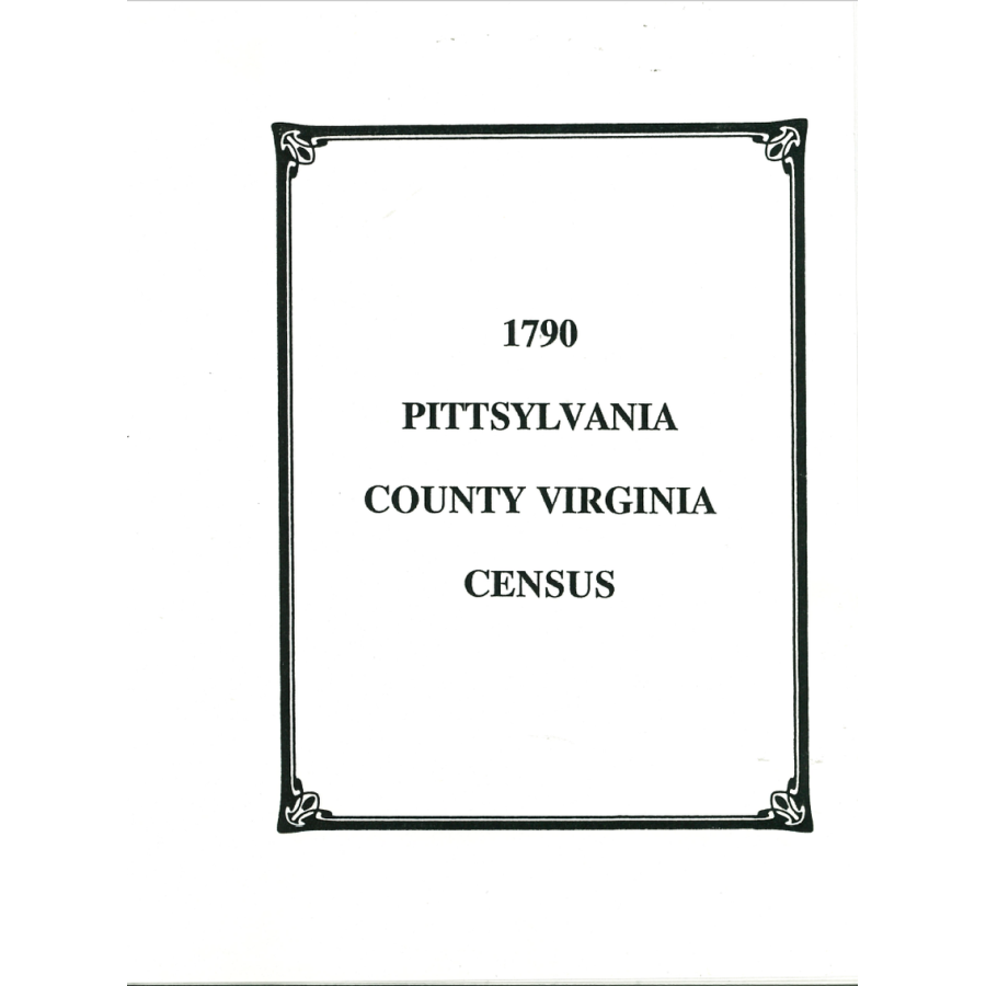 1790 Pittsylvania County, Virginia Census