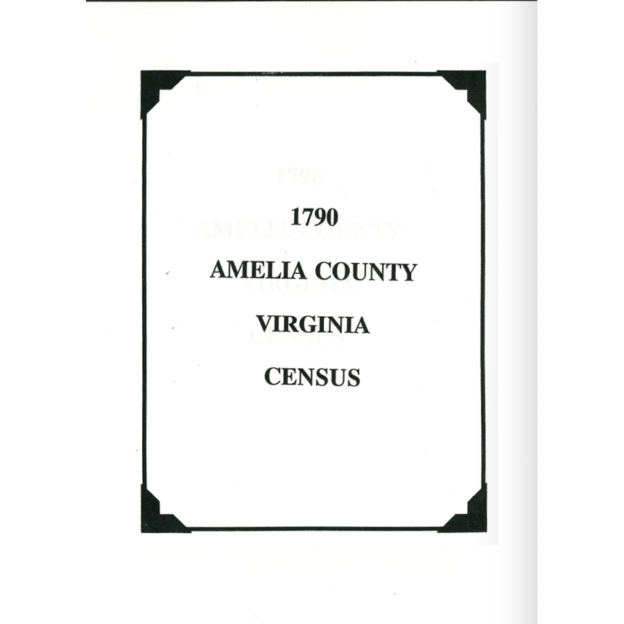 1790 Amelia County, Virginia Census