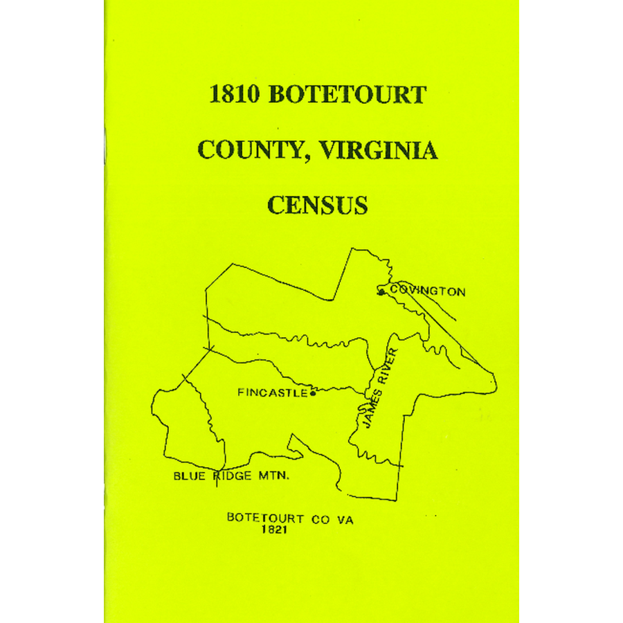 1810 Botetourt County, Virginia Census