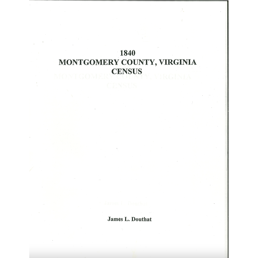 1840 Montgomery County, Virginia Census