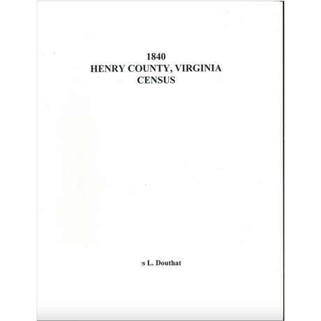 1840 Henry County, Virginia Census