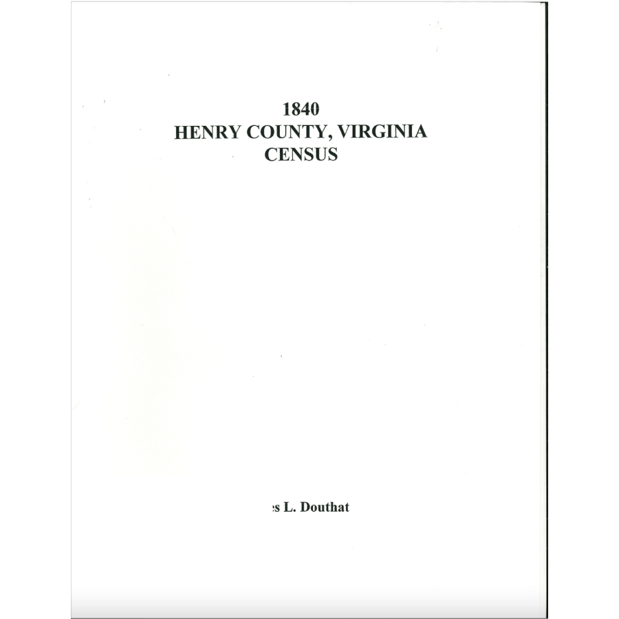 1840 Henry County, Virginia Census