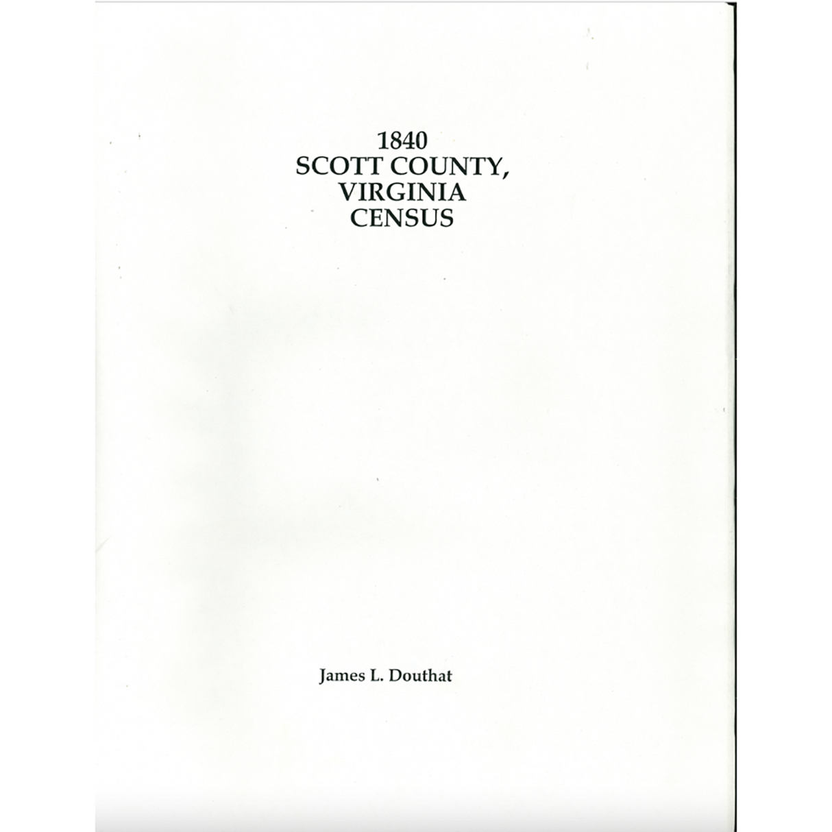 1840 Scott County, Virginia Census
