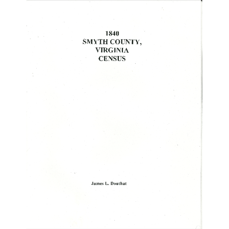 1840 Smyth County, Virginia Census