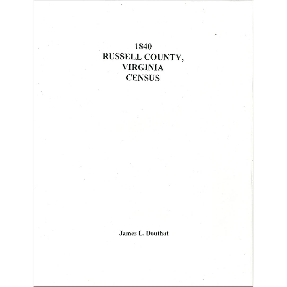 1840 Russell County, Virginia Census