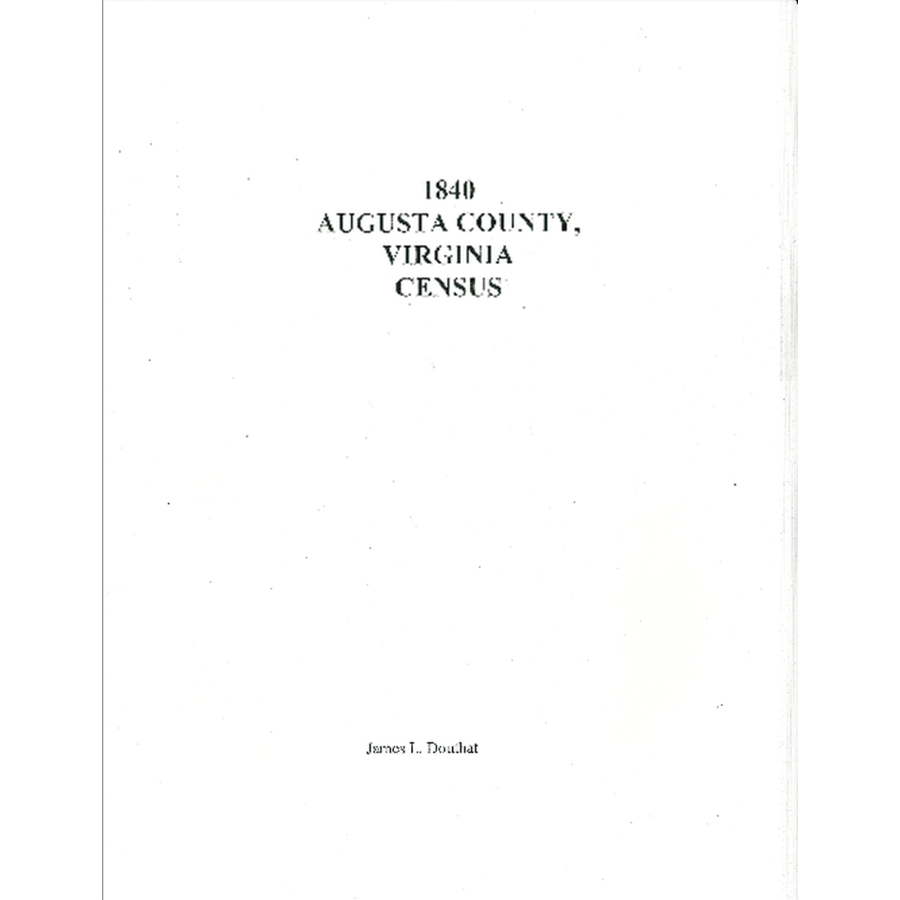 1840 Augusta County, Virginia Census