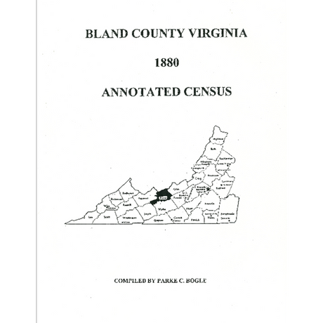 1880 Bland County, Virginia Annotated Census