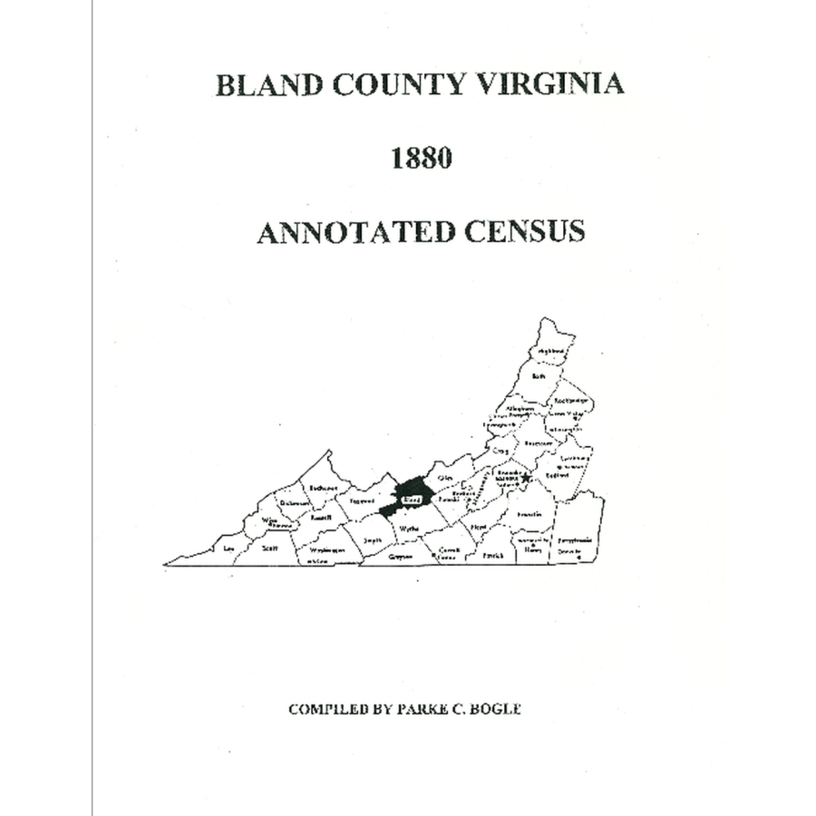 1880 Bland County, Virginia Annotated Census