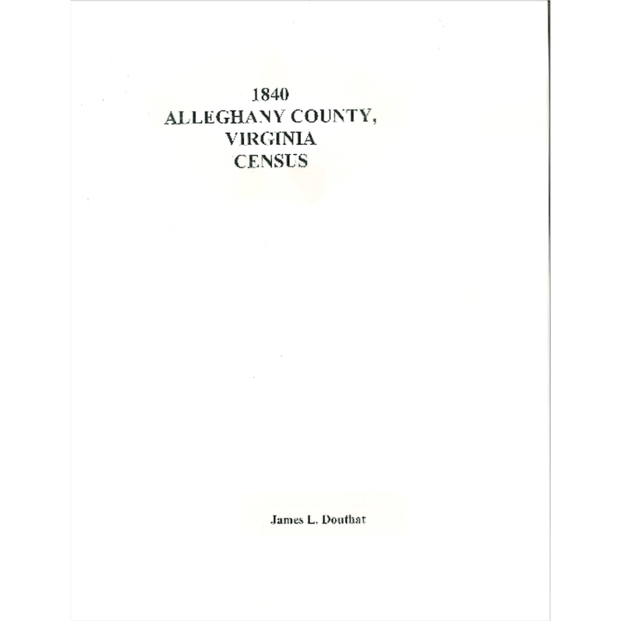 1840 Alleghany County, Virginia Census