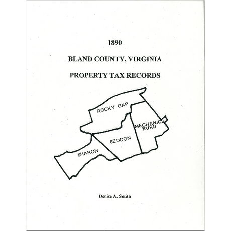 1890 Bland County, Virginia Property Tax Records