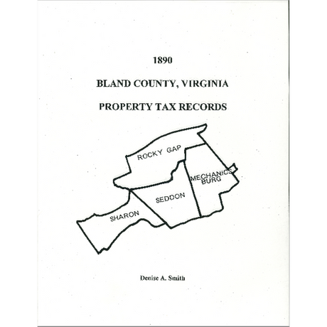 1890 Bland County, Virginia Property Tax Records