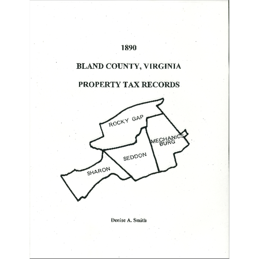 1890 Bland County, Virginia Property Tax Records